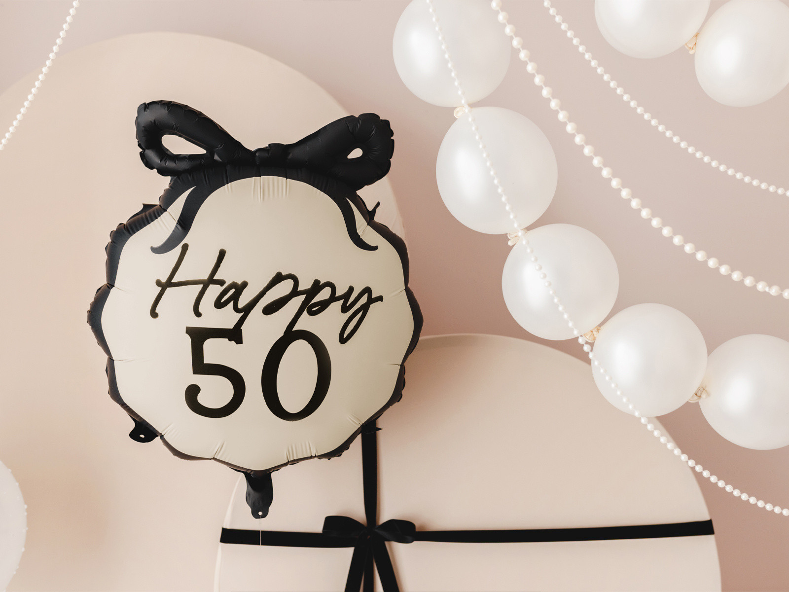 Balon foliowy pastylka Happy "50" 47,5x45cm FB266-50 PartyDeco
